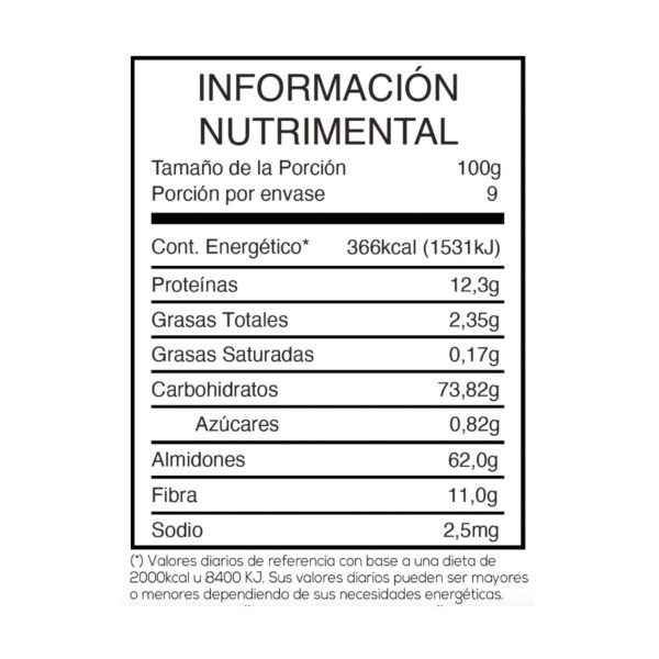 Harina de Trigo Integral Bolsa de 900 gr. - Image 3