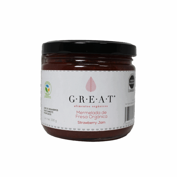 Mermeladas de Fresa Orgánica Great Alimentos Orgánicos México