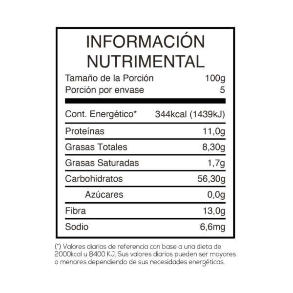 Avena Orgánica en Hojuela Bolsa de 500 Gr. - Image 3