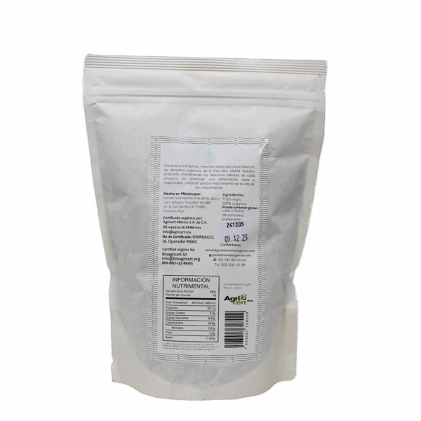 Frijol Negro Orgánico Bolsa de 1 kg - Image 2